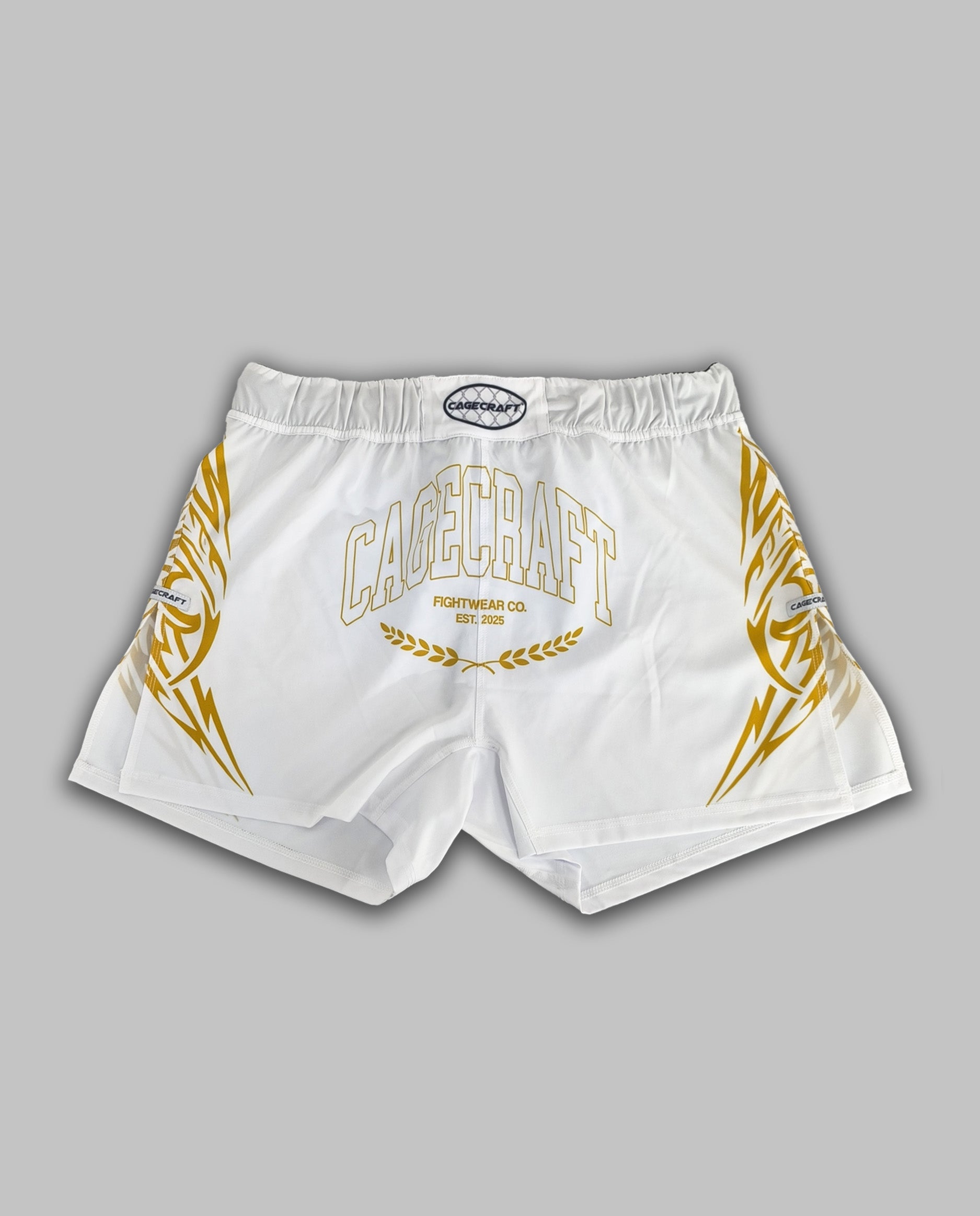 Champion White Gold MMA Shorts