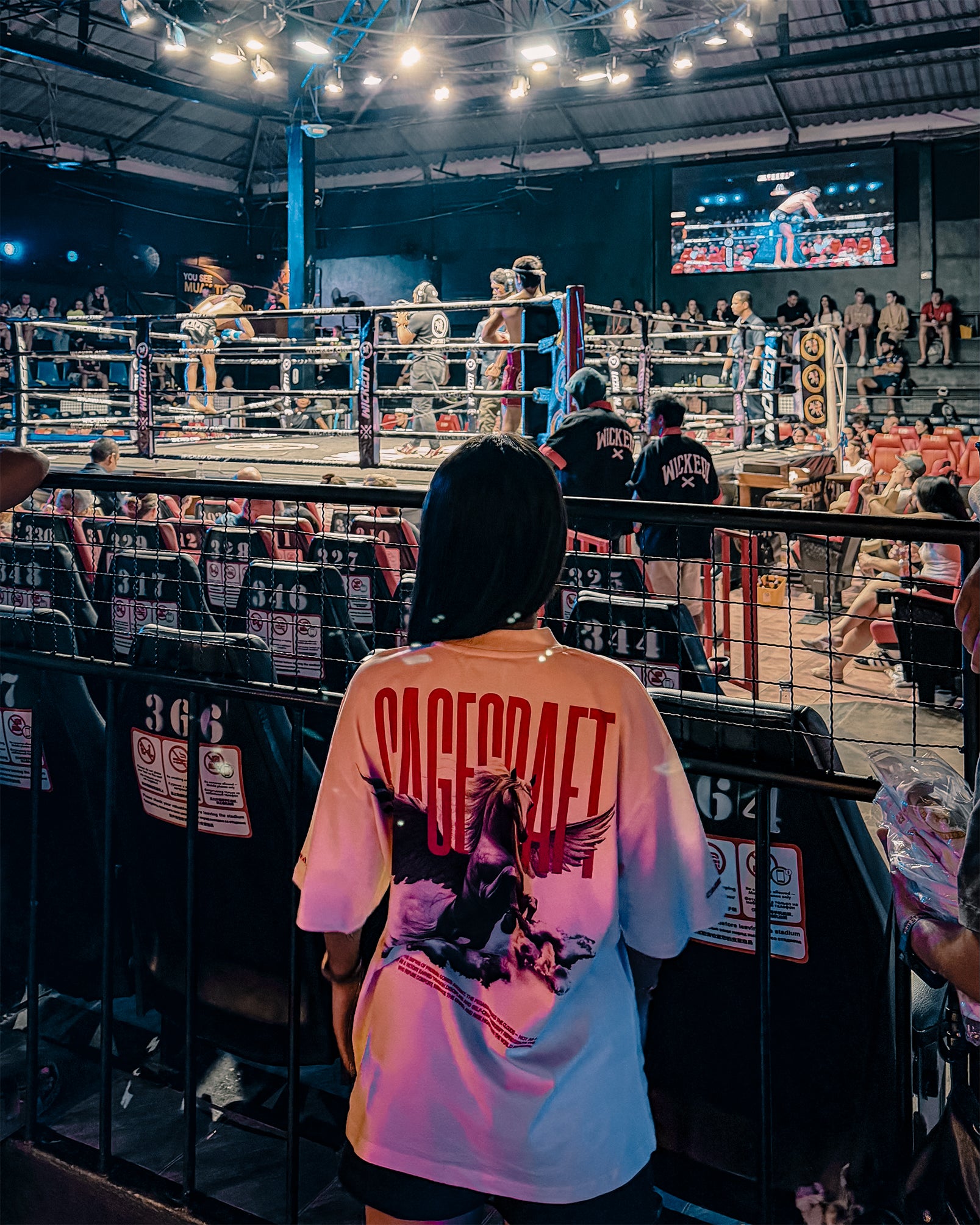 Pegasus Oversized Tee - Off-White