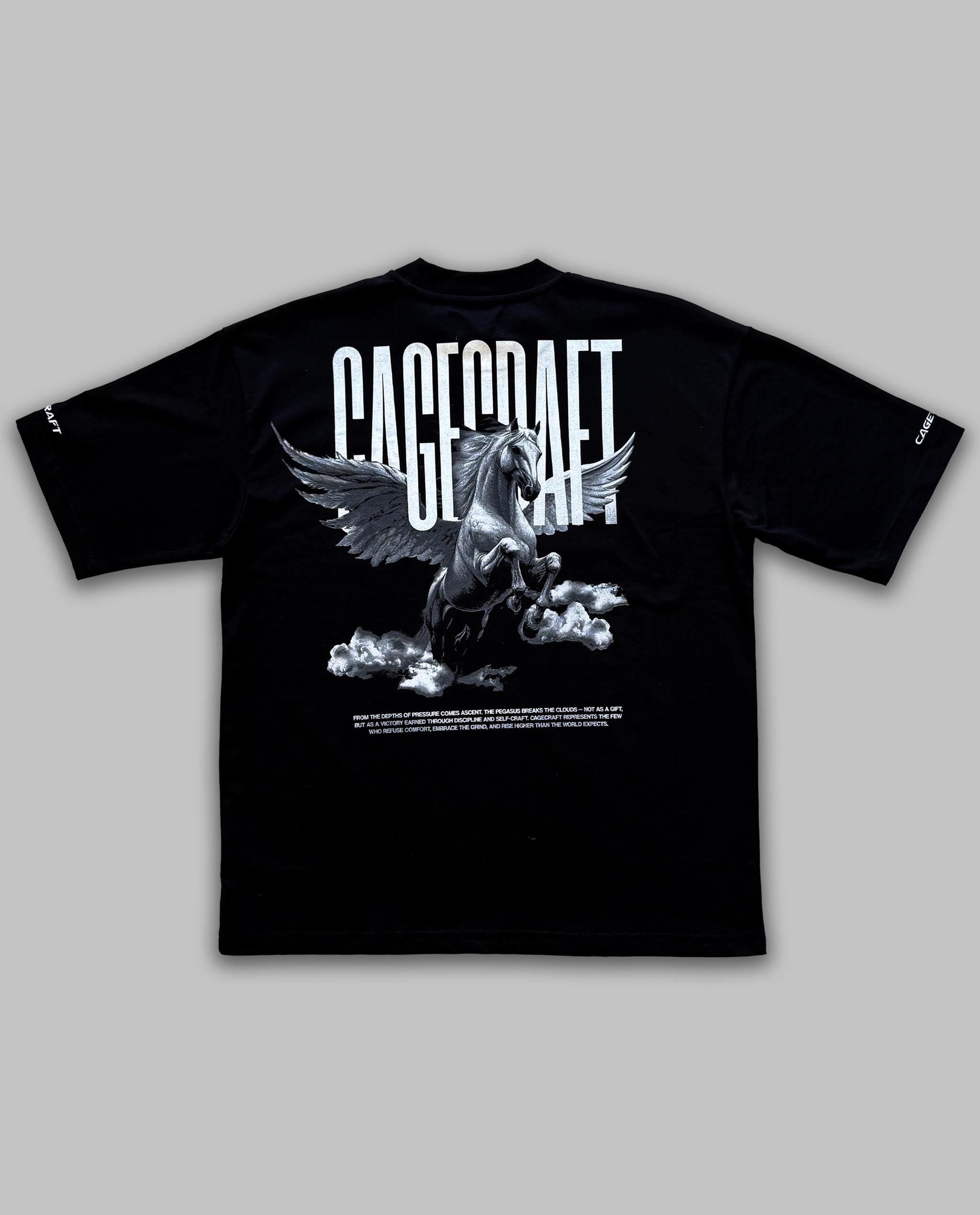 Pegasus Oversized Tee - Black