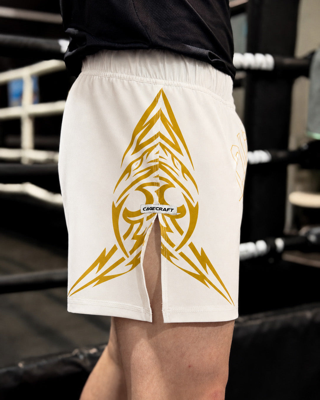 Champion White Gold MMA Shorts
