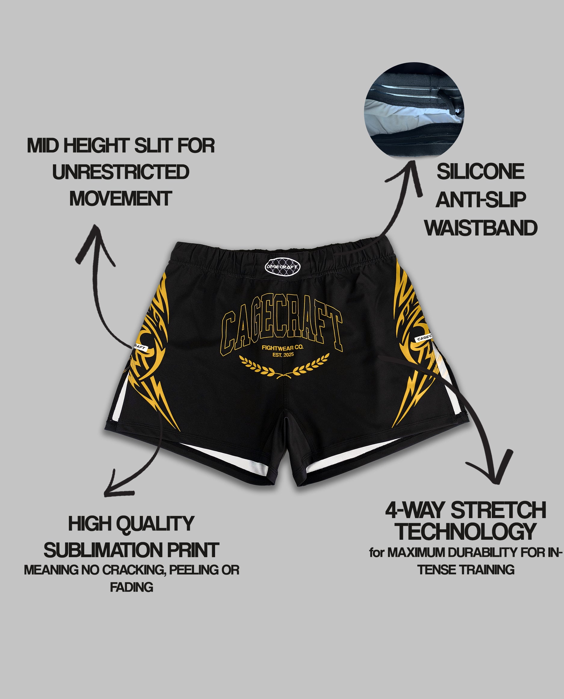 Champion Gold MMA Shorts
